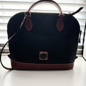 Black Leather Dooney & Bourke Handbag